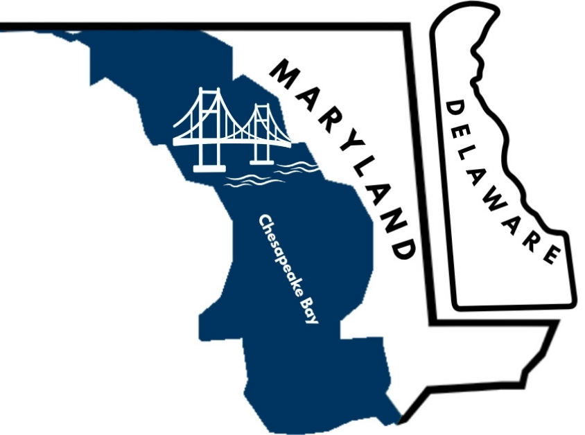 Titan Buildings pole barn service area map covering Delaware Sussex County, Kent County and Maryland Eastern Shore