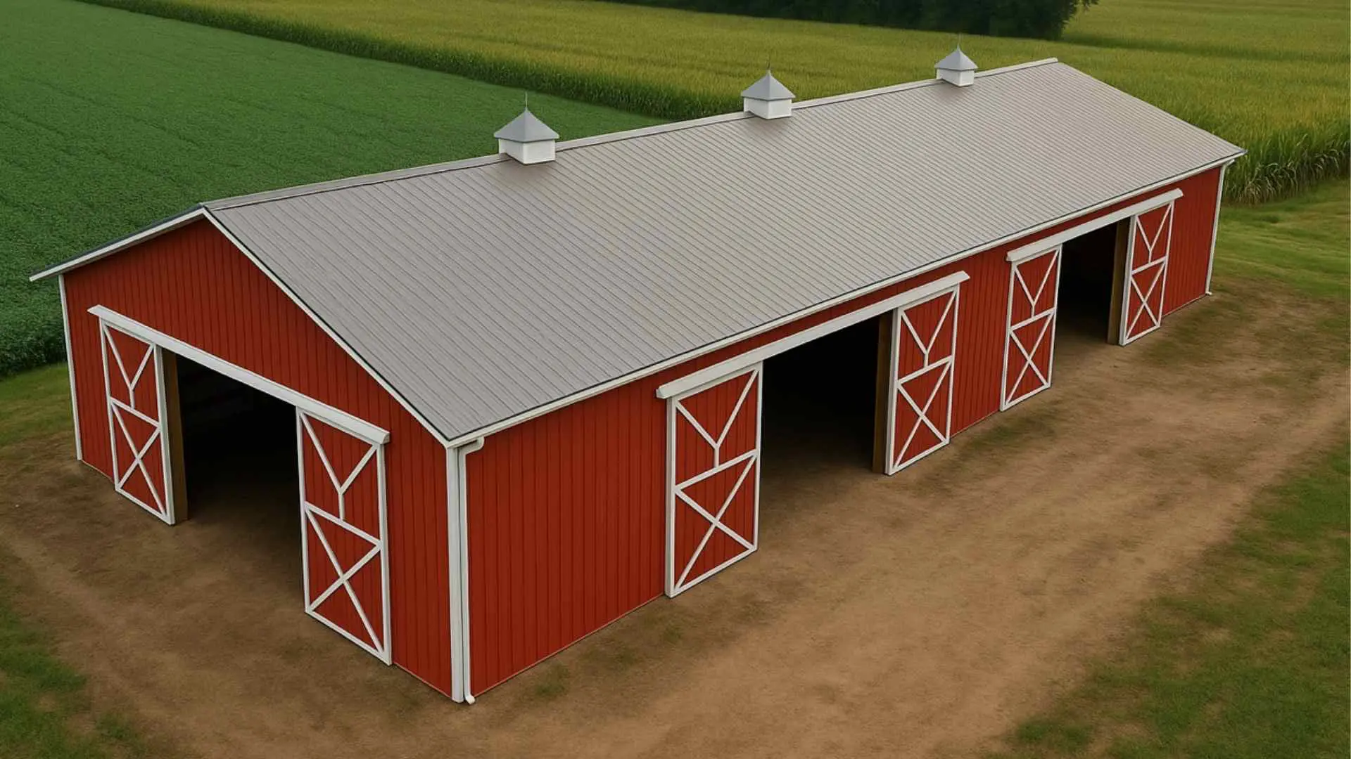 Agricultural pole buildings farm construction Delaware Maryland Virginia - horse barns livestock facilities equipment storage grain bins Eastern Shore Delmarva by Titan Buildings